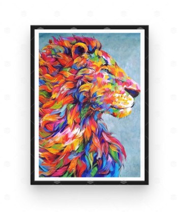 Broderie Diamant  Lion Coloré acheter