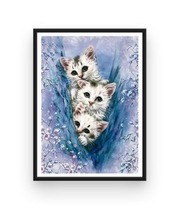 Broderie Diamant  Trois Petits Chatons outlet