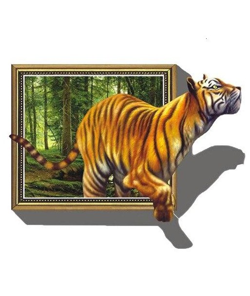 Broderie Diamant  Tigre et Tableau Pour