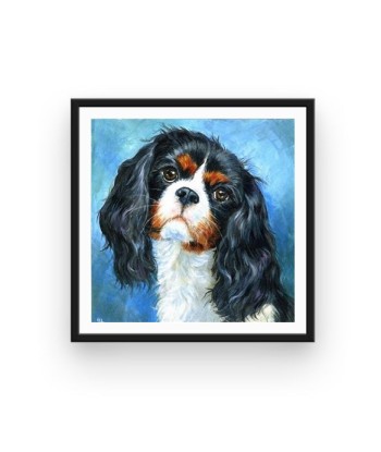 Broderie Diamant  Cavalier King Charles Portrait le des métaux précieux