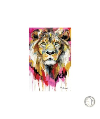 Tableau Peinture  Tête de Lion s'inspire de l'anatomie humaine