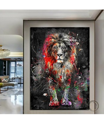 Tableau Lion Couleur en stock