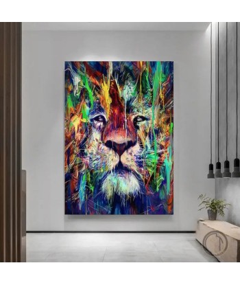 Tableau Lion Coloré du meilleur 