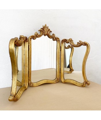 Triptyque miroir doré Louis XV 2023