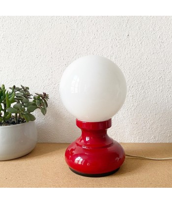 Lampe opaline avec socle rouge pas cher chine