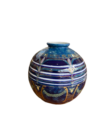 Rare vase boule porcelaine signé Limoges C.THARAUD de pas cher